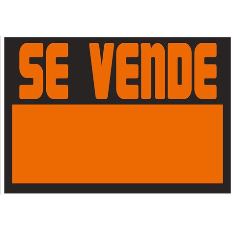 Señal informativa de poliestireno 297x210mm con texto "se vende"