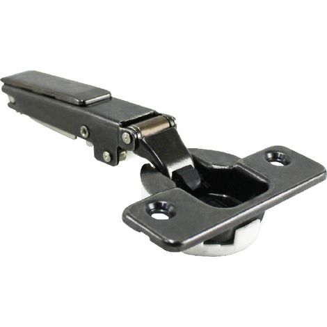 Charnière à visser SILENTIA+ bras droit finition titanium - SALICE - C7A6AE6 (1/2)