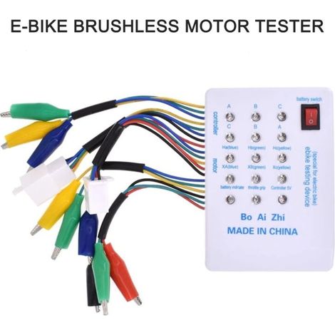 Testeur de moteur sans balais, compatible avec contrôleurs de moteur pour automobiles, vélos et scooters, tensions 24V 36V 48V 60V 72V (1/5)