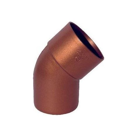 CURVA PLUVIALE 45° Diam. 80 - Rame antico DH