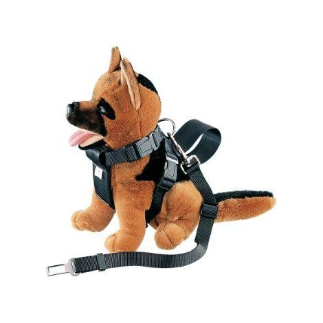 Nobby - 75323 - Harnais avec ceinture sécurité pour la voiture - Taille M - Diamètre cou 56 cm / poitrine 70 cm