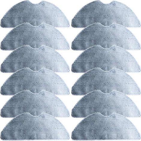 Serpillière Cloths pour ILife A30 / Pro Aspirateur pièce détachée Lavable Serpillière Microfiber 12PCS (1/5)