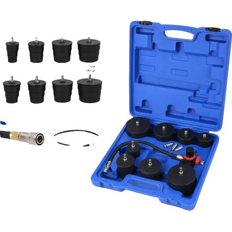 Kit de herramientas para turbocompresor, manómetro, detector de fugas, negro (1/2)