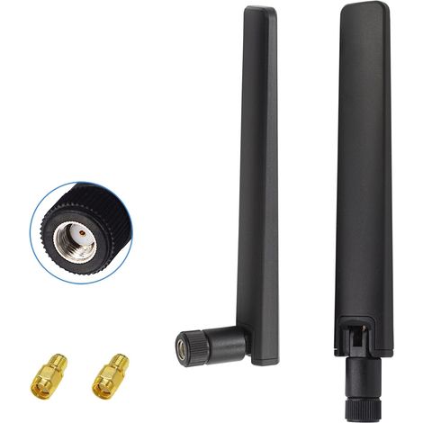 WiFi Antenna 6E Dual Band 2.4GHz 5GHz 5.8GHz 12dBi MIMO RP-SMA for WiFi WLAN Router, Wireless Network Card Security IP Camera, CCTV Monitor, Bluetooth Antenna (1/5)