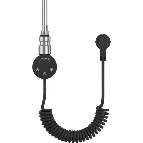 Élément chauffant électrique pour radiateur de salle de bain SLX 1000 W noir avec câble LUXRAD (1/2)