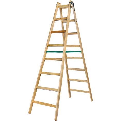 SCALA IN LEGNO BRAKET PREMIUM 2X8 PIOLI 240CM - BR-01-2801 (1/5)