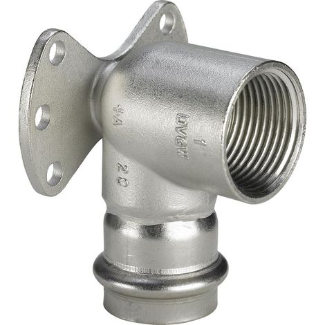 Viega Sanpress Inox-placa de pared, d 22mm, Rp 1/2 acero inoxidable Modelo 2325.5, 437268