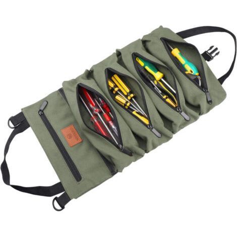 Car Repair Tool Bag - Green - Canvas Storage Pouch (1/5)