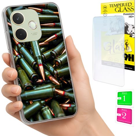 Coque pour Oppo A5 Pro avec protection photo, coque arrière et verre trempé 9H (1/5)