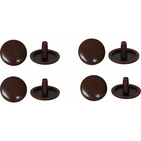 Cappuccio Coprivite per Vite Truciolare Colore Marrone PZ 100