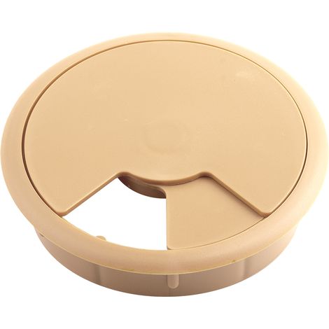 Passacavo in plastica betulla/acero da 80 mm SANS MARQUE