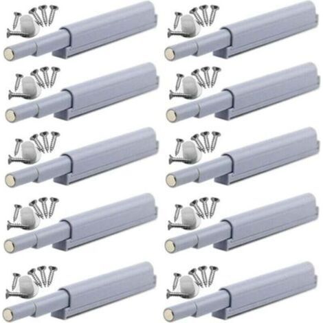 Loquet magnétique push-open pour meuble – 10 pièces – Matériau POM plastique et aimant néodyme – Ouverture facile sans poignée