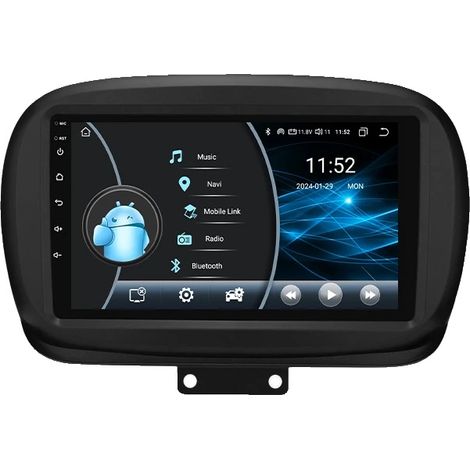 Reproductor multimedia para coche, tamaño de pantalla, compatibilidad con smartphones, compatible con FIAT 500X 2014-2020, W1 AI AHDC2 (1/2)