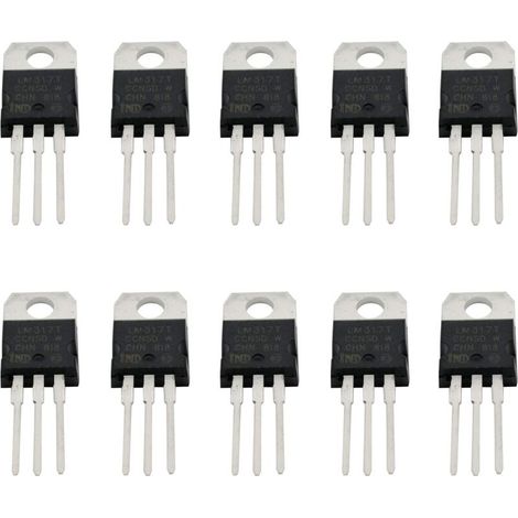 10PCS LM317T LM317 Adjustable Three-Terminal Voltage Regulator TO-220 Transistor Output 1.5A 1.2V To 37V (1/2)