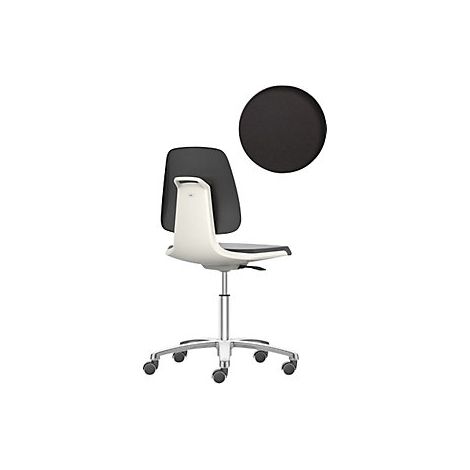 Silla giratoria de trabajo LABSIT  cinco pies con ruedas 