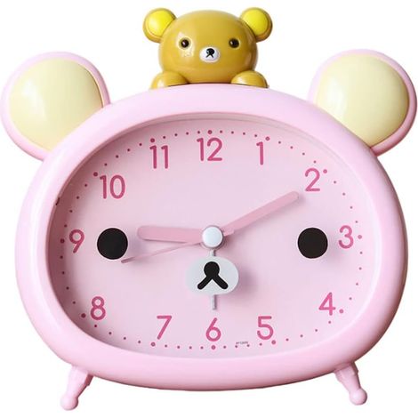 Réveil ， Ours Animal de Bande dessinée Horloges Chambre à Piles (1/5)