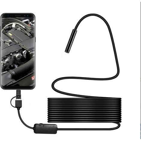 Caméra d'inspection endoscope, caméra de tuyau de drainage étanche IP67, maintenance automobile/plomberie/mécanique (1/2)