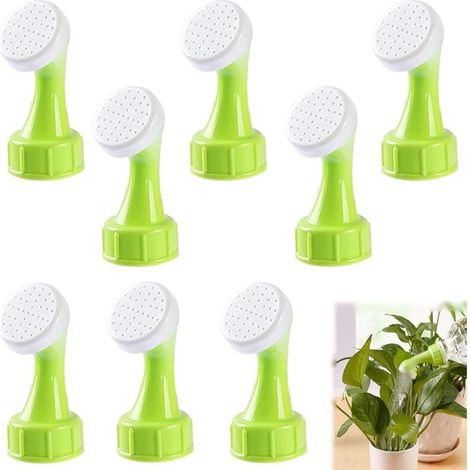 Water Bottle Cap Sprayers, 8 Pcs Portable Water Bottle Sprinklers Bottle Cap Sprayers Shower Head Garden Tools 8Pcs Plastic Bottles (in a MUMU