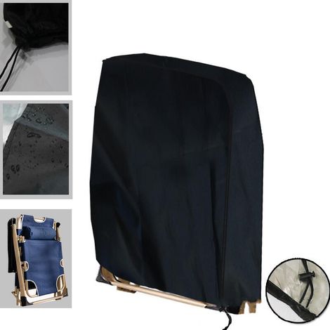 Housse anti-poussière pour chaises longues pliantes, résistante aux UV, imperméable et anti-poussière, L96H85 (1/5)