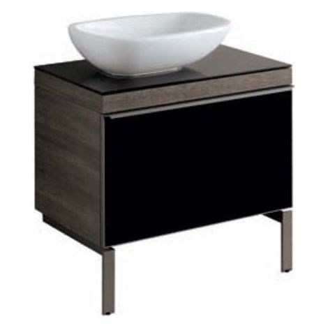 Mobile lavabo Pozzi Ginori Citterio 51x55x74 cm fumè dx