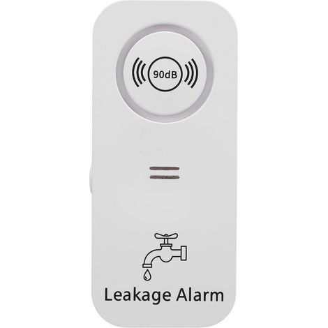 Sensor de fugas de agua IP66, con reducción de ruido de 90 dB: detector de fugas para grifos de baño y lavadoras. (1/5)