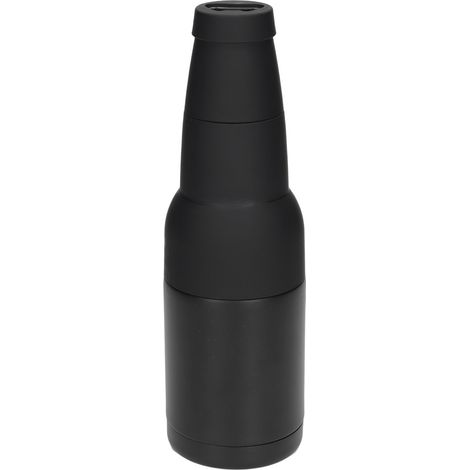 Thermos Isotherme Double Paroi en Acier Inoxydable avec Ouvre-Bouteille Noir (1/5)