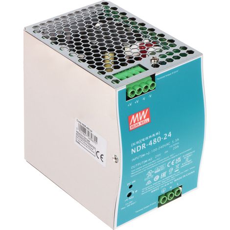 ALIMENTATORE COMMUTATORE NDR-480-24 MEAN WELL