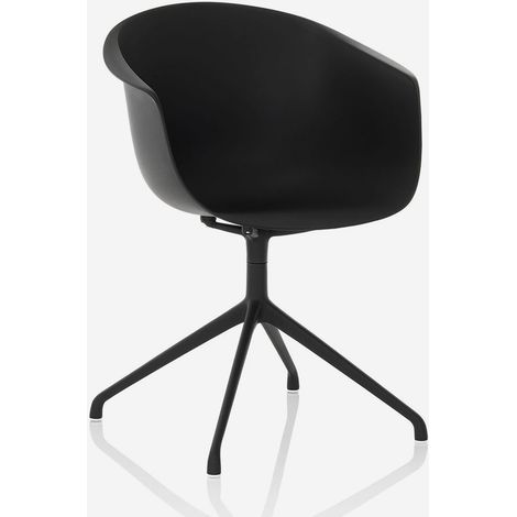 Moderne Drehstuhl aus Metall und Polypropylen Polly