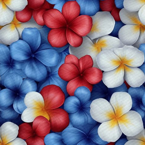 Outdoor dekostoffe oxford - Motiv Bunte Blumen DX18077 (1/5)