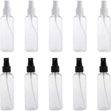10 unidades de botellas pulverizadoras vacías de plástico PET/PP de 100 ml (1/5)