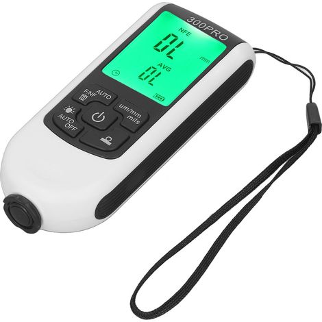 Lackdickenmessgerät mit digitaler Anzeige (0–2000 µm) für weiße Fahrzeuge (1/5)