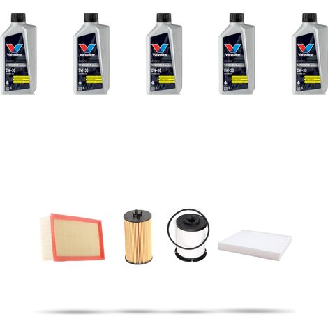 Kit tagliando 4 FILTRI e 5L OLIO compatibile con Opel Mokka Mokka X 1.6 CDTI 81kw Dal 2015 (1/5)