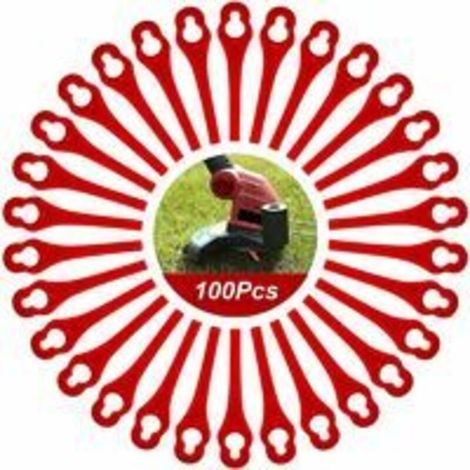 Lot de 100 Lames de Rechange compatibles avec Florabest Coupe Bordure LIDL FRTA 20 A1,FAT 18B2, FAT 18B3 (1/5)