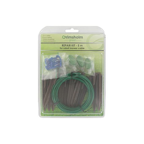 Kit Réparation Avec Câble D'installation Robots 0,93 Mm² X 5m, 3 Connecteurs Chargeur, 3 Connecteurs Isolés Et 15 Clous De Fixat