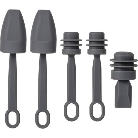 5pcs Capuchons en Silicone pour Câbles Starlink Mini, Protection Étanche à l'eau et à La Poussière pour Les Extrémités d'Antenne Le Routeur (Gris) (1/5)