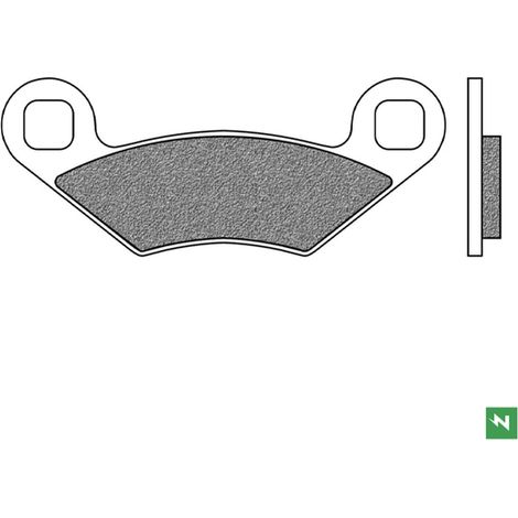 Plaquettes de frein NEWFREN avant/arrière KH159 Polaris (ATV fritté)