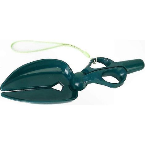 Sac à déchets vert portable pour ramassage de crottes de chien, accessoire pratique de nettoyage extérieur, pelle légère et réutilisable, idéale pour promenades et jardin. (1/4)