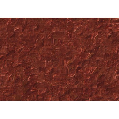 Papier peint panoramique moderne,méditerranéen,minimaliste Carreaux Ardoise Rouge (1/5)