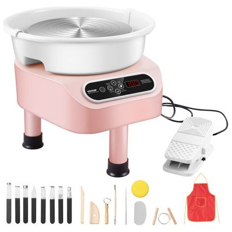 Roue de Poterie 250 mm - Tour de Potier Électrique 350 W (1/5)