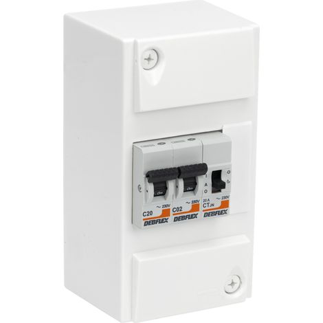 DEBFLEX - COFFRET CHAUFFE EAU 4 MODULES CONTACTEUR J/N - 707657