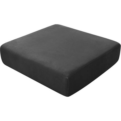 Fodera elasticizzata in peluche per cuscino di seduta del divano，Cuscino singolo sostituibile，Lunghezza 65-90 cm，larghezza 65-90 cm，Blu medio (1/5)