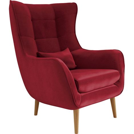 Fauteuil Comfivo Ulmus, Kronos 02, 106x80x95cm, Tissu, Pieds: Bois, 0