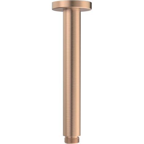 Signature Reflex Round Ceiling Mounted Shower Arm 180mm Length - Brushed Bronze (1/2)