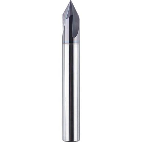 Gravierfräser – Fase – 6 mm Schaft – 60° V – 3-schneidige Nut – CNC-Fräser (1/4)