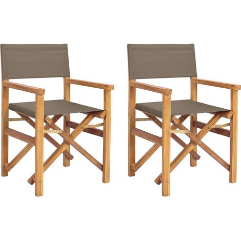 Dining Chair Folding 56 x 54 x 87 cm 100% Polyester Solid-Teak vidaXL