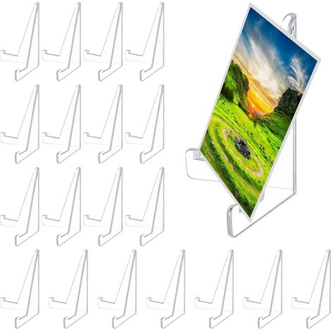 Set of 20 clear acrylic postcard holders, small size 8.5 cm (1/5)