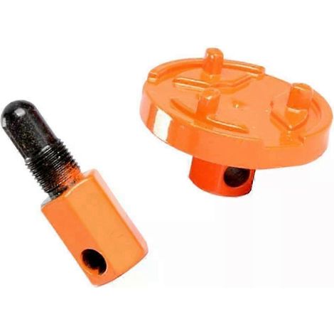 Outil d'arrêt de piston en acier, outil universel de 14 mm pour le démontage du volant moteur d'embrayage des moteurs 2 temps (1/4)