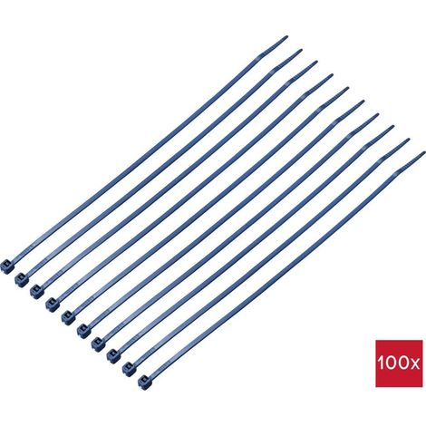 TC-12533348 SERRE-CÂBLES DÉTECTABLES PAR MÉTAL 203 MM 2.5 MM BLEU MÉTAL DÉTECTABLE 100 PC(S) (1/3)