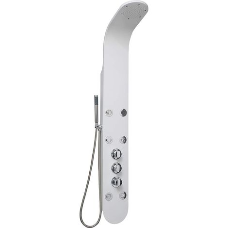 DP Grifería CH30025 Colonna idromassaggio Termostatica, Bianco (1/5)