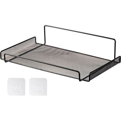 Support Mural Pour Routeur Wifi - Grille Métallique Anti-Obstruction - Dissipation Thermique Optimale - Pour Box TV Et Accessoires - 30 x 17 cm - 1 Pièce (1/5)
